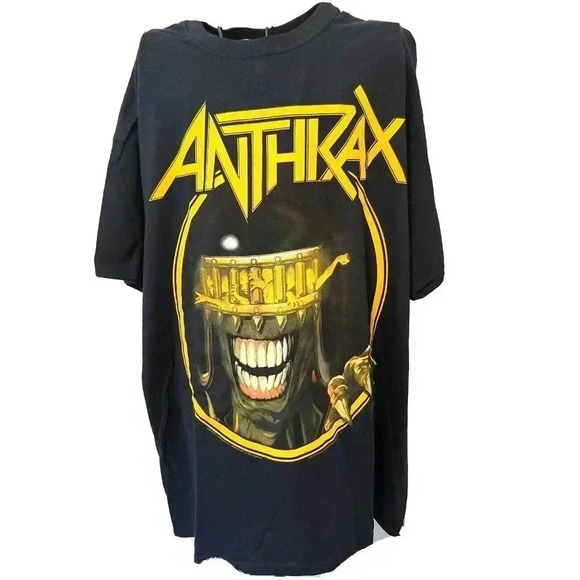 Anthrax Concert TShirt XL NWOT Rare Oct 25, 2014 San Bernardino California ONLY - Picture 1 of 3